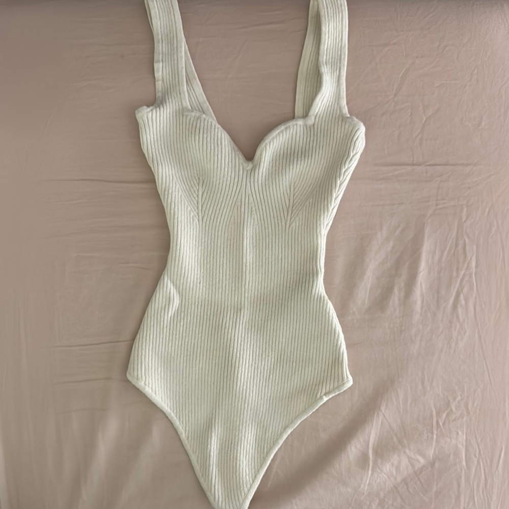Abercrombie & Fitch White/Ivory  Bodysuit